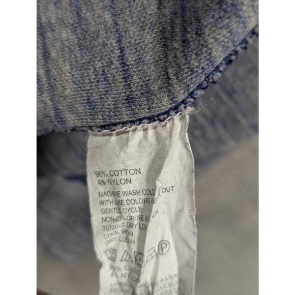 Tommy Bahama Sweater Men MEDIUM Blue Pullover Quarter Zip Reversible Sweatshirt - Picture 9 of 11